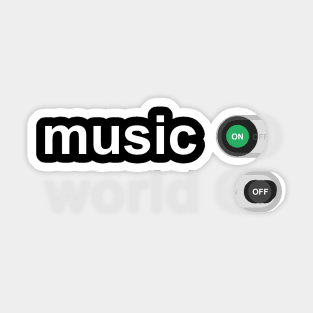 Sarcasm Quotes Music World Sticker